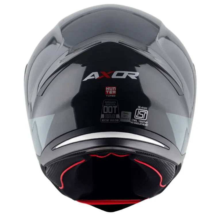 AXOR Hunter Turbo Black Grey Full Face Helmet