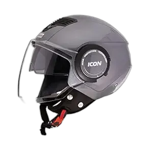 STUDDS Icon Gun Grey Half Face Helmet