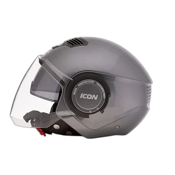 STUDDS Icon Gun Grey Half Face Helmet