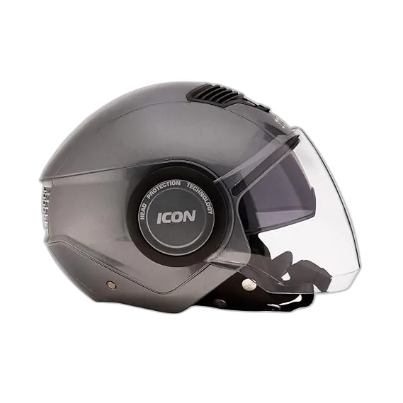 STUDDS Icon Gun Grey Half Face Helmet