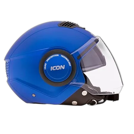 STUDDS Icon Matt Blue Half Face Helmet