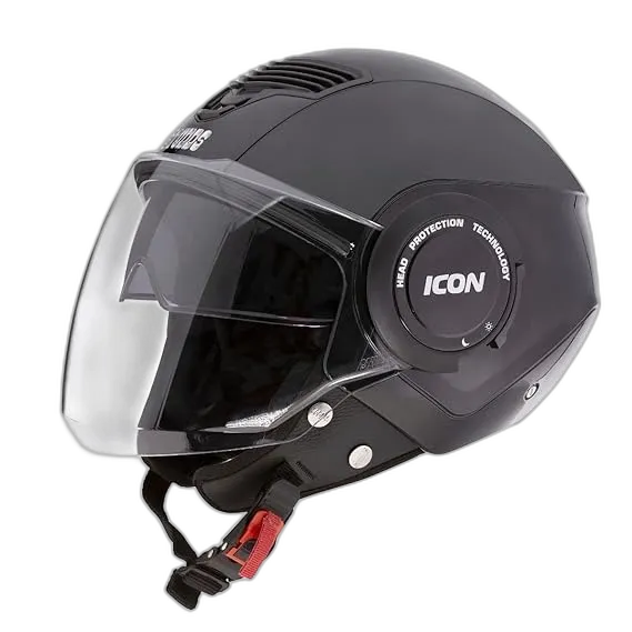 STUDDS Icon Matt Gun Grey Half Face Helmet
