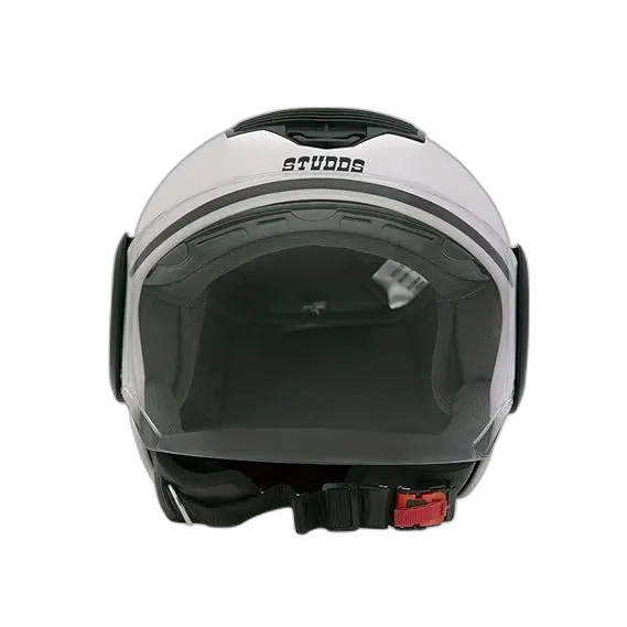 STUDDS Icon White Half Face Helmet