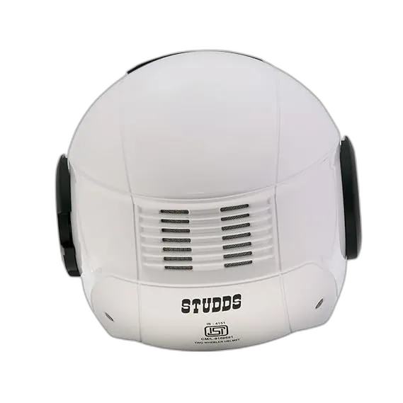 STUDDS Icon White Half Face Helmet