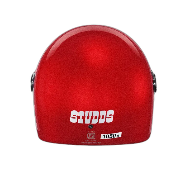 STUDDS Jade Cherry Red Half Face Helmet