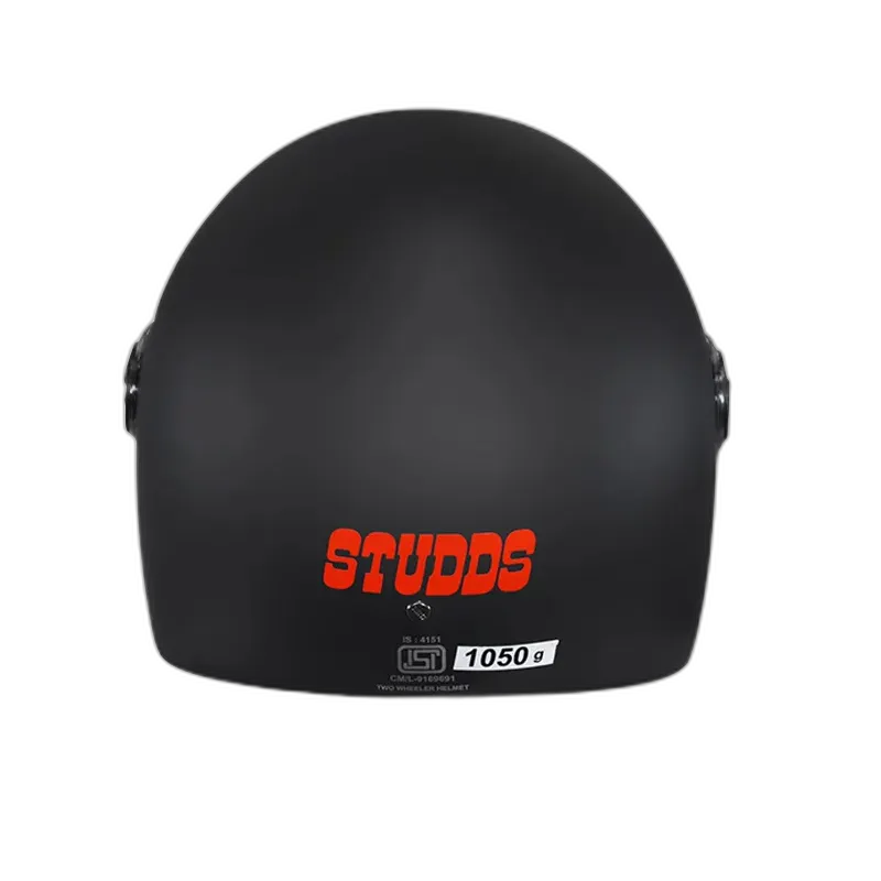 STUDDS Jade Matt Black Full Face Helmet