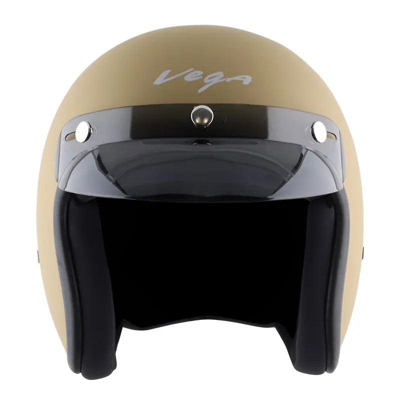 VEGA Jet Dx Dull Desert Storm Half Face Helmet
