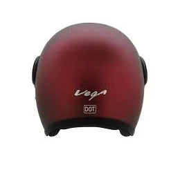 VEGA Jet Dx Burgundy Half Face Helmet