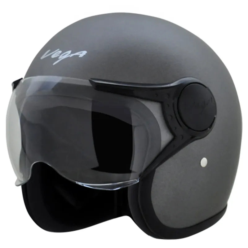 VEGA Jet Dull Anthracite Half Face Helmet