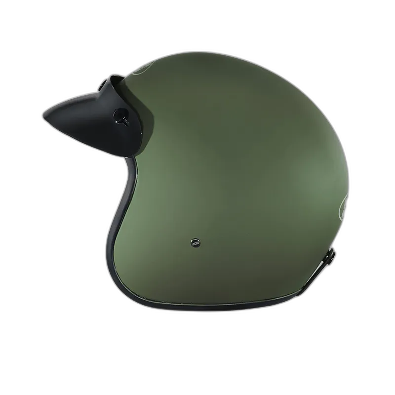 STUDDS Jetstar Classic Military Green Half Face Helmet