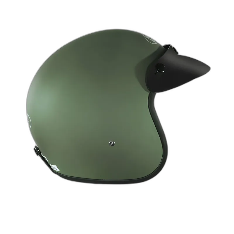 STUDDS Jetstar Classic Military Green Half Face Helmet