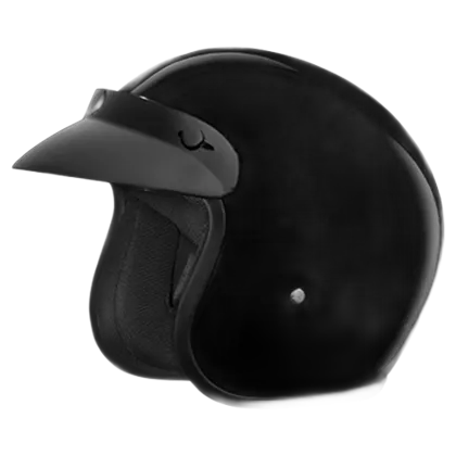 STUDDS Jetstar Classic Black Half Face Helmet