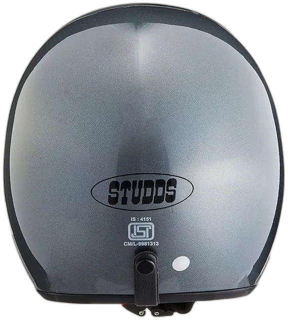 STUDDS Jetstar Classic Gun Grey Half Face Helmet