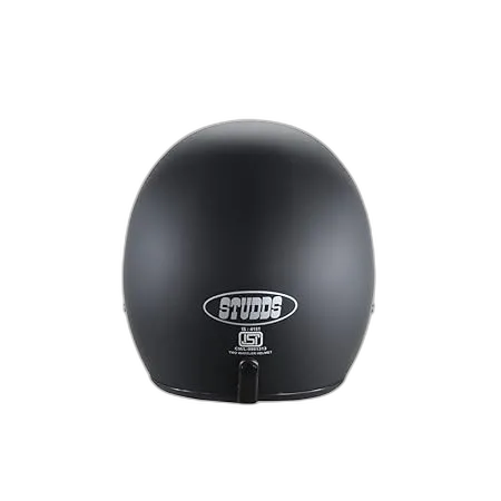 STUDDS Jetstar Classic Matt Black Half Face Helmet