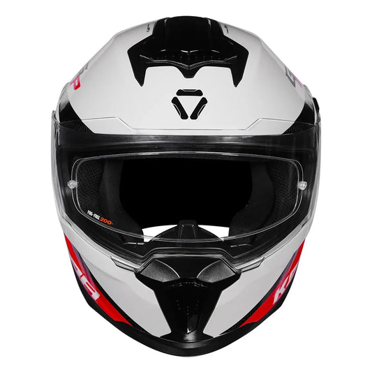 Korda Sonic Gp Rapide White Red Full Face Helmet