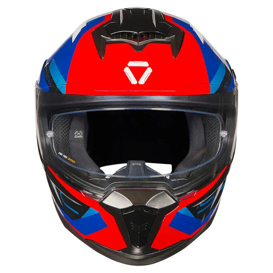 Korda Sonic Gp Roadlion Blue Red Full Face Helmet