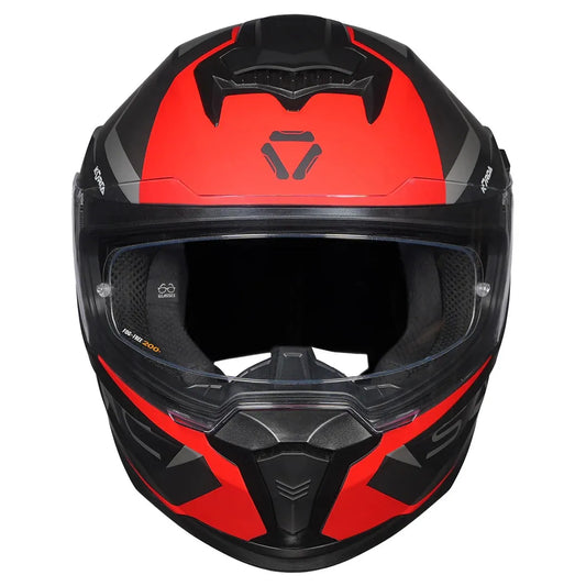 Korda Sonic Gp Roadlion Matt Black Red Full Face Helmet