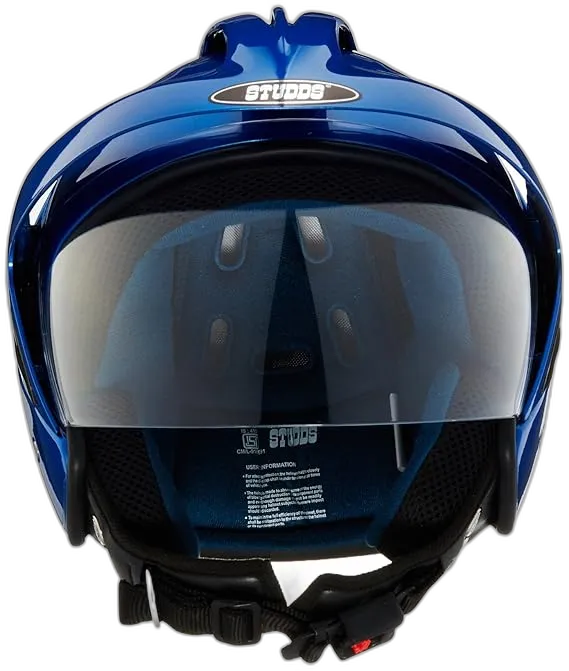 STUDDS Ks 1 Metro Flame Blue Half Face Helmet
