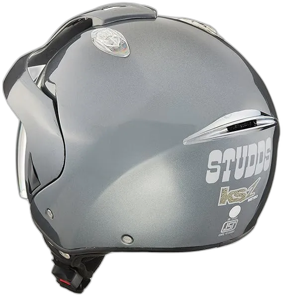 STUDDS Ks 1 Metro Gun Grey Half Face Helmet