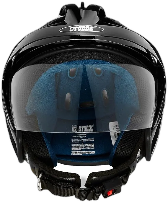 STUDDS Ks 1 Metro Matt Black Half Face Helmet