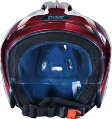 STUDDS Ks 1 Metro Wine Red Half Face Helmet