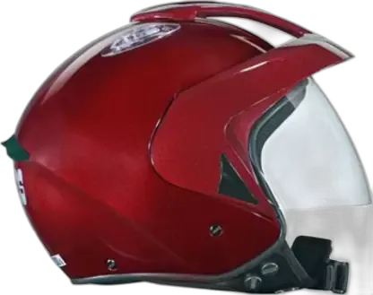 STUDDS Ks 1 Metro Wine Red Half Face Helmet