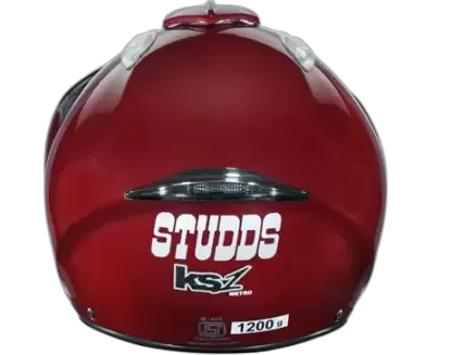 STUDDS Ks 1 Metro Wine Red Half Face Helmet