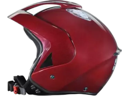 STUDDS Ks 1 Metro Wine Red Half Face Helmet