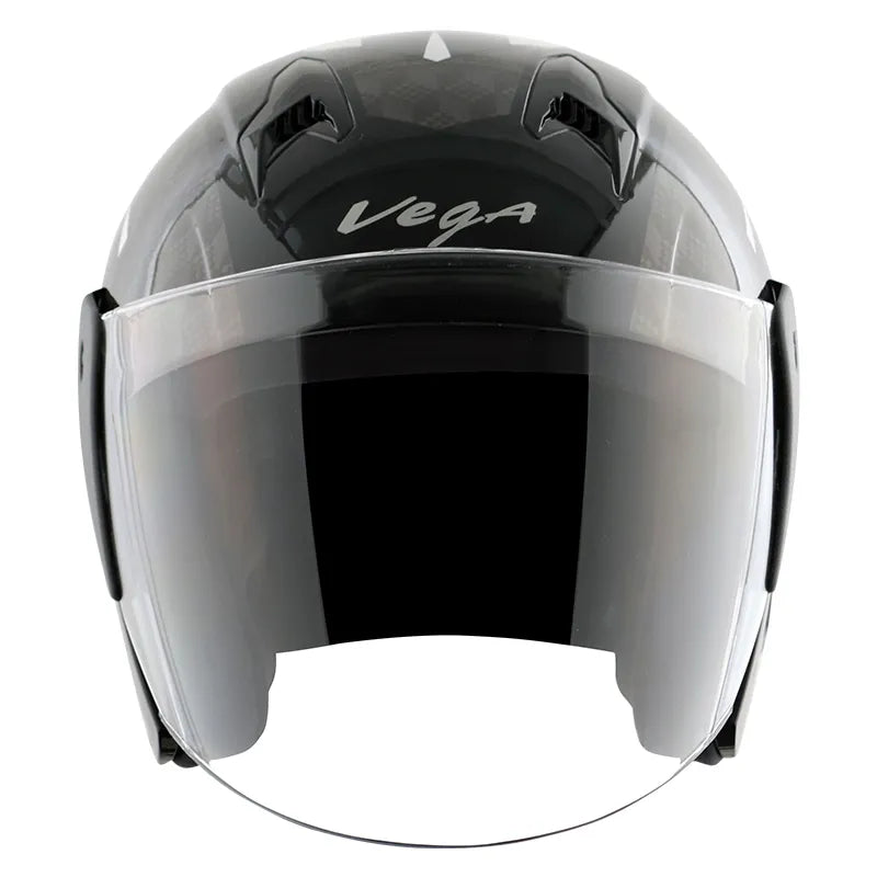 VEGA Lark Twist Black Blue Half Face Helmet