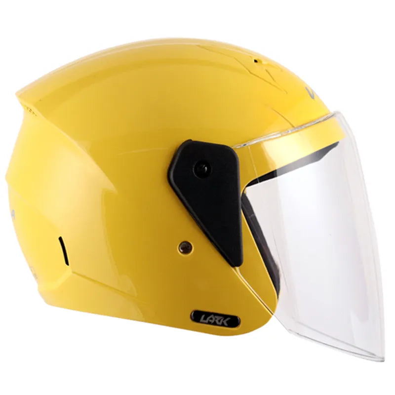 VEGA Lark Yellow Half Face Helmet