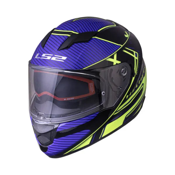 LS2 320 Stream Evo Levl Black Hiviz Yellow Full Face Helmet