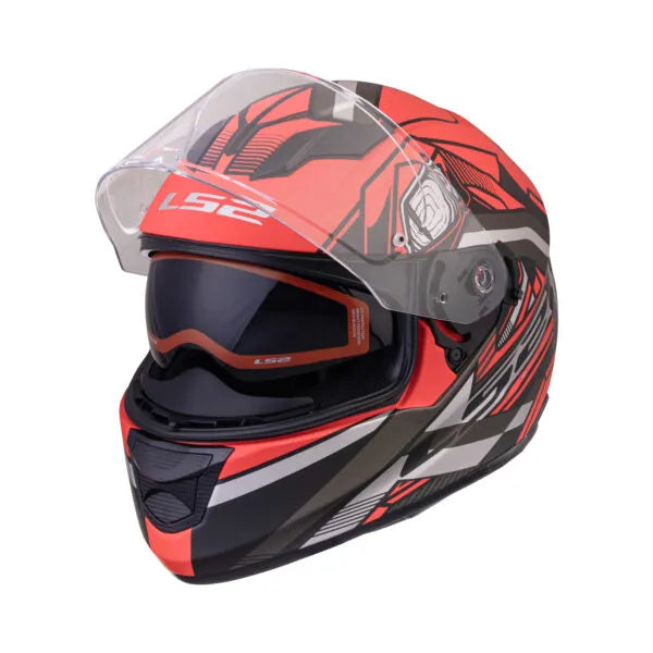 LS2 320 Stream Evo Reflex Red Black 7C Full Face Helmet