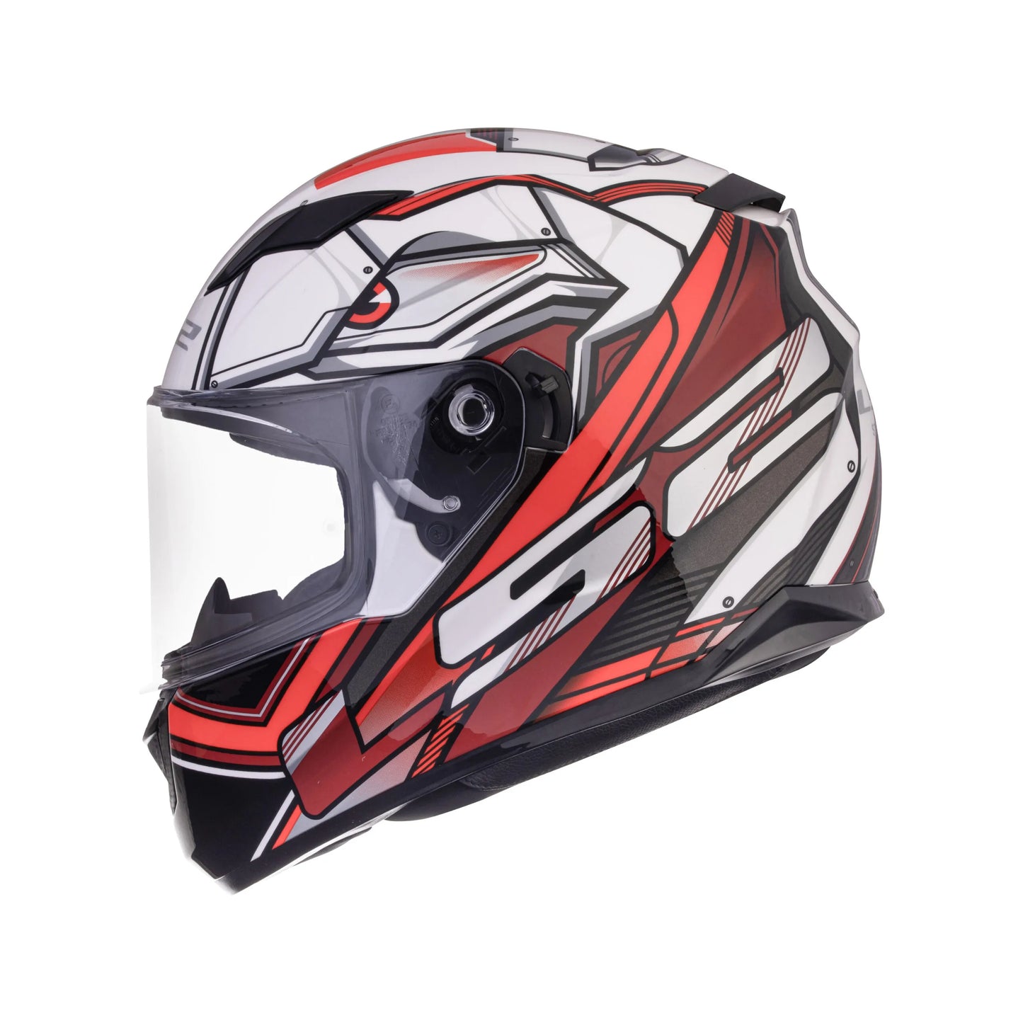 LS2 320 Stream Evo Xdron White Red Full Face Helmet