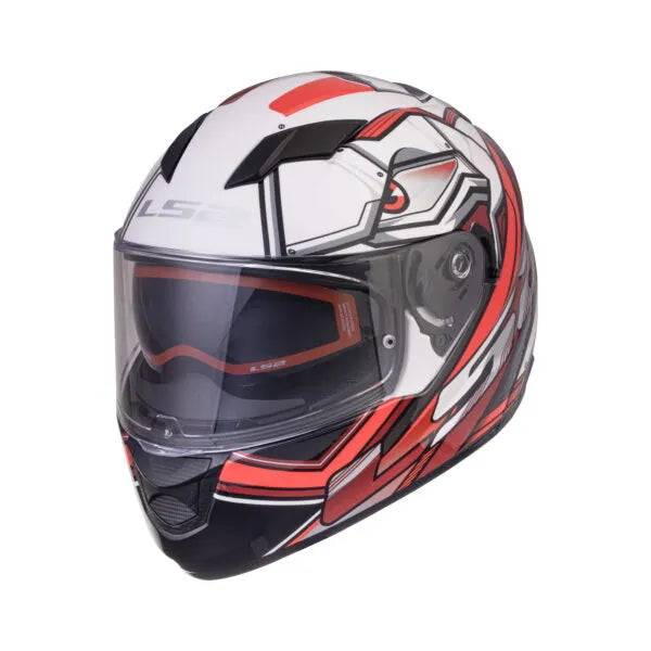 LS2 320 Stream Evo Xdron White Red Full Face Helmet