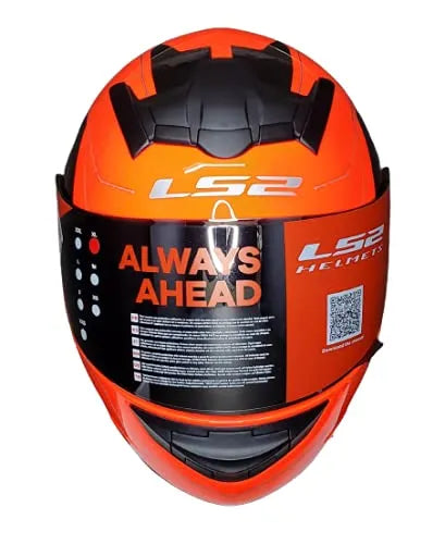 LS2 352 Chaser Black Orange Full Face Helmet