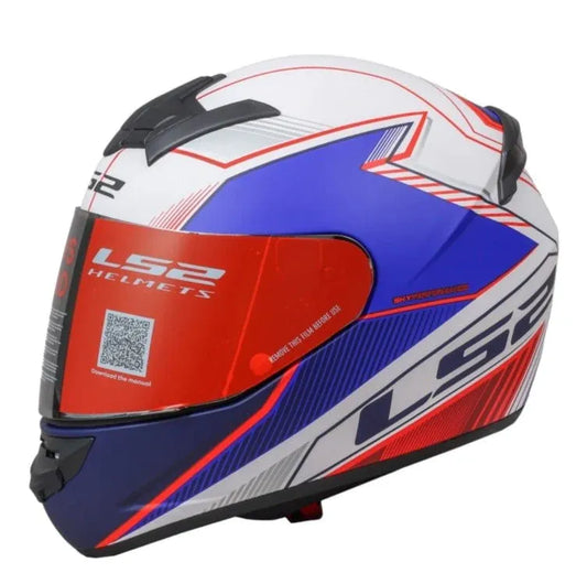LS2 352 Kascal Matt White Blue Red Full Face Helmet