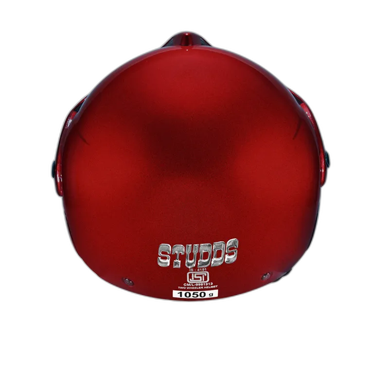 STUDDS Marshall Cherry Red Half Face Helmet