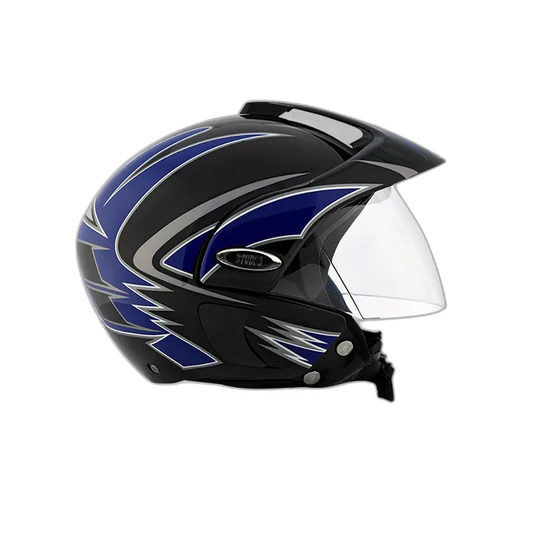 STUDDS Marshall D1 Black N1 Half Face Helmet