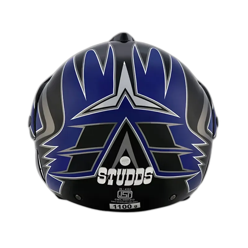 STUDDS Marshall D1 Black N1 Half Face Helmet
