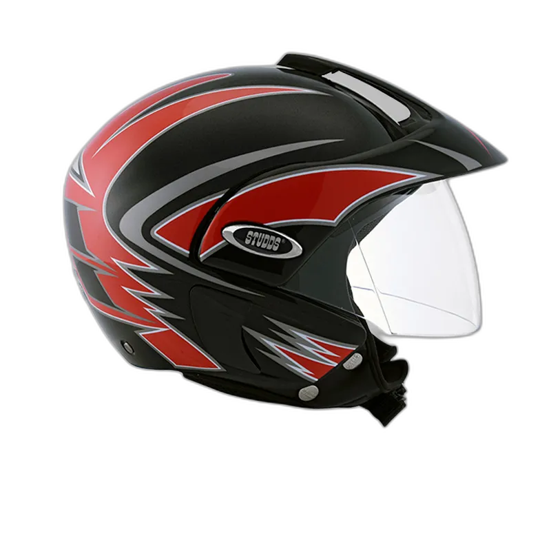 STUDDS Marshall D1 Black N2 Half Face Helmet