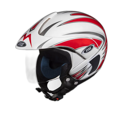 STUDDS Marshall D1 White N2 Half Face Helmet