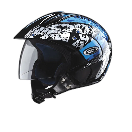 STUDDS Marshall D2 Black N1 Half Face Helmet