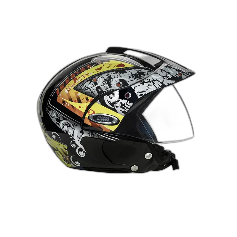 STUDDS Marshall D2 Black N5 Half Face Helmet