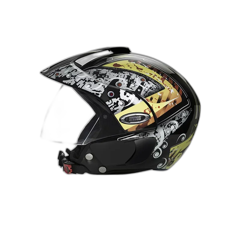 STUDDS Marshall D2 Black N5 Half Face Helmet