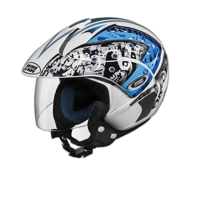 STUDDS Marshall D2 White N1 Half Face Helmet