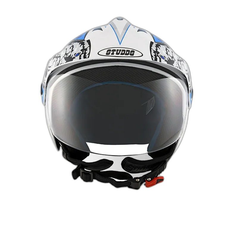 STUDDS Marshall D2 White N1 Half Face Helmet