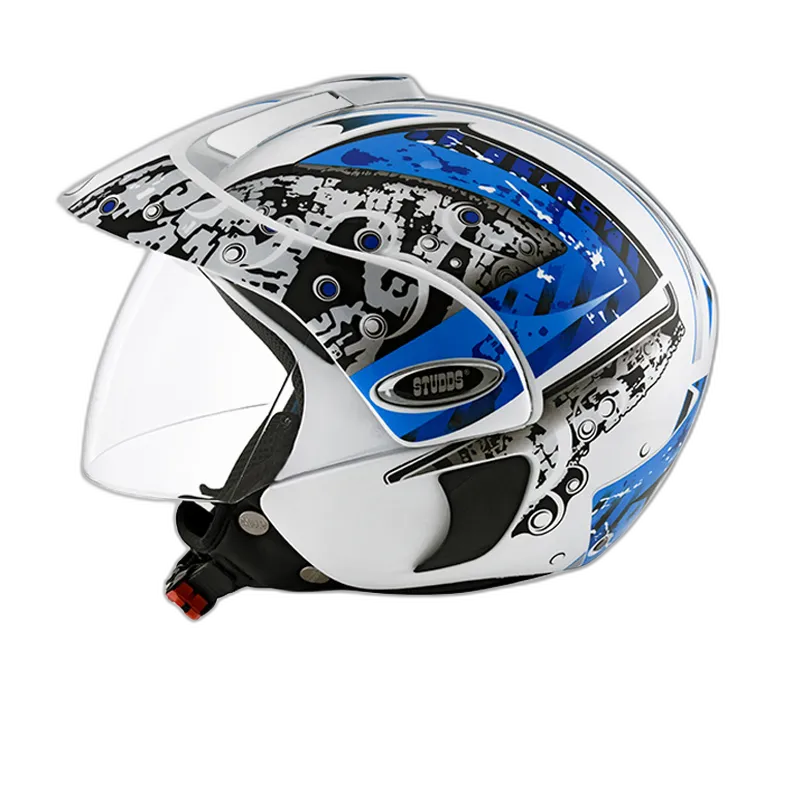 STUDDS Marshall D2 White N1 Half Face Helmet