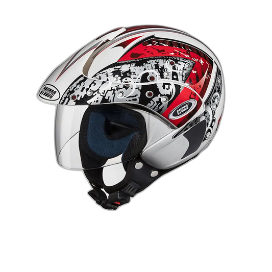 STUDDS Marshall D2 White N2 Half Face Helmet
