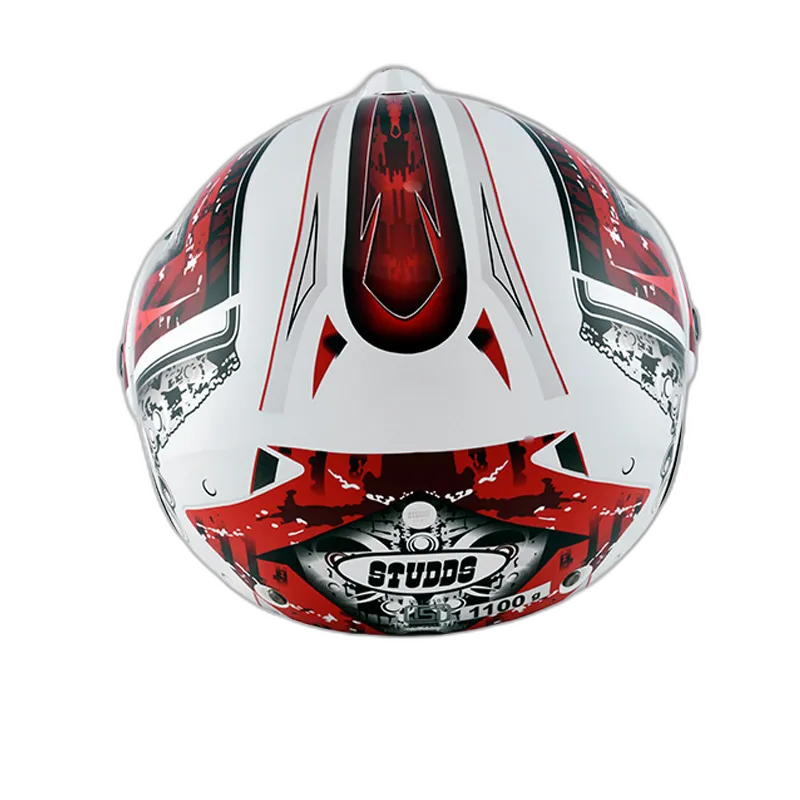STUDDS Marshall D2 White N2 Half Face Helmet