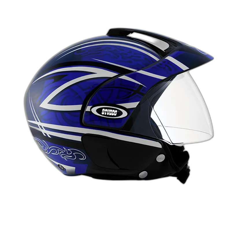 STUDDS Marshall D3 Black N1 Half Face Helmet